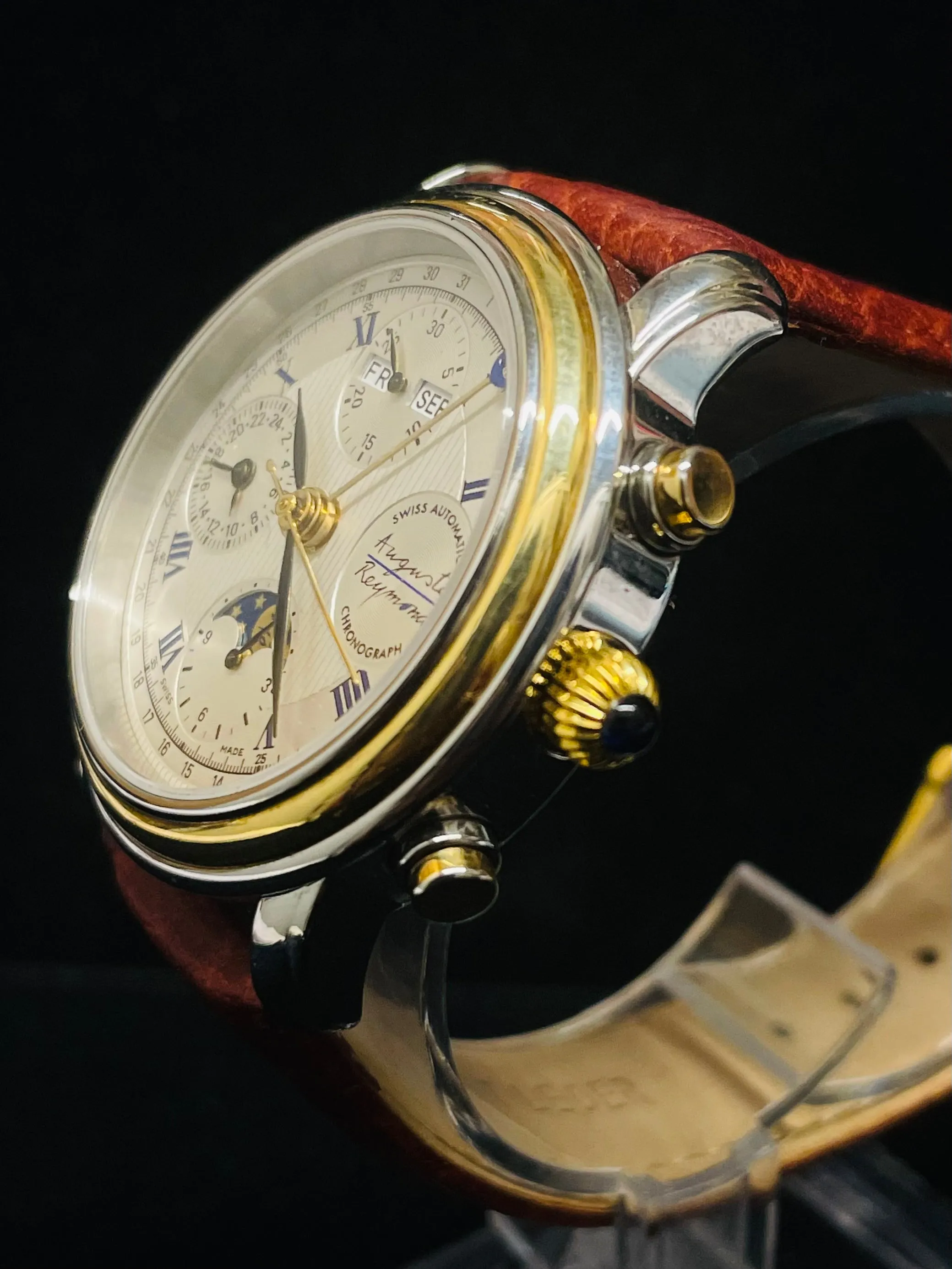 AUGUSTE REYMOND MEN'S AUTOMATIC STAINLESS STEEL 18K YG WATCH - $20K APR w/ COA!
