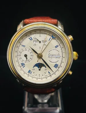 AUGUSTE REYMOND MEN'S AUTOMATIC STAINLESS STEEL 18K YG WATCH - $20K APR w/ COA!