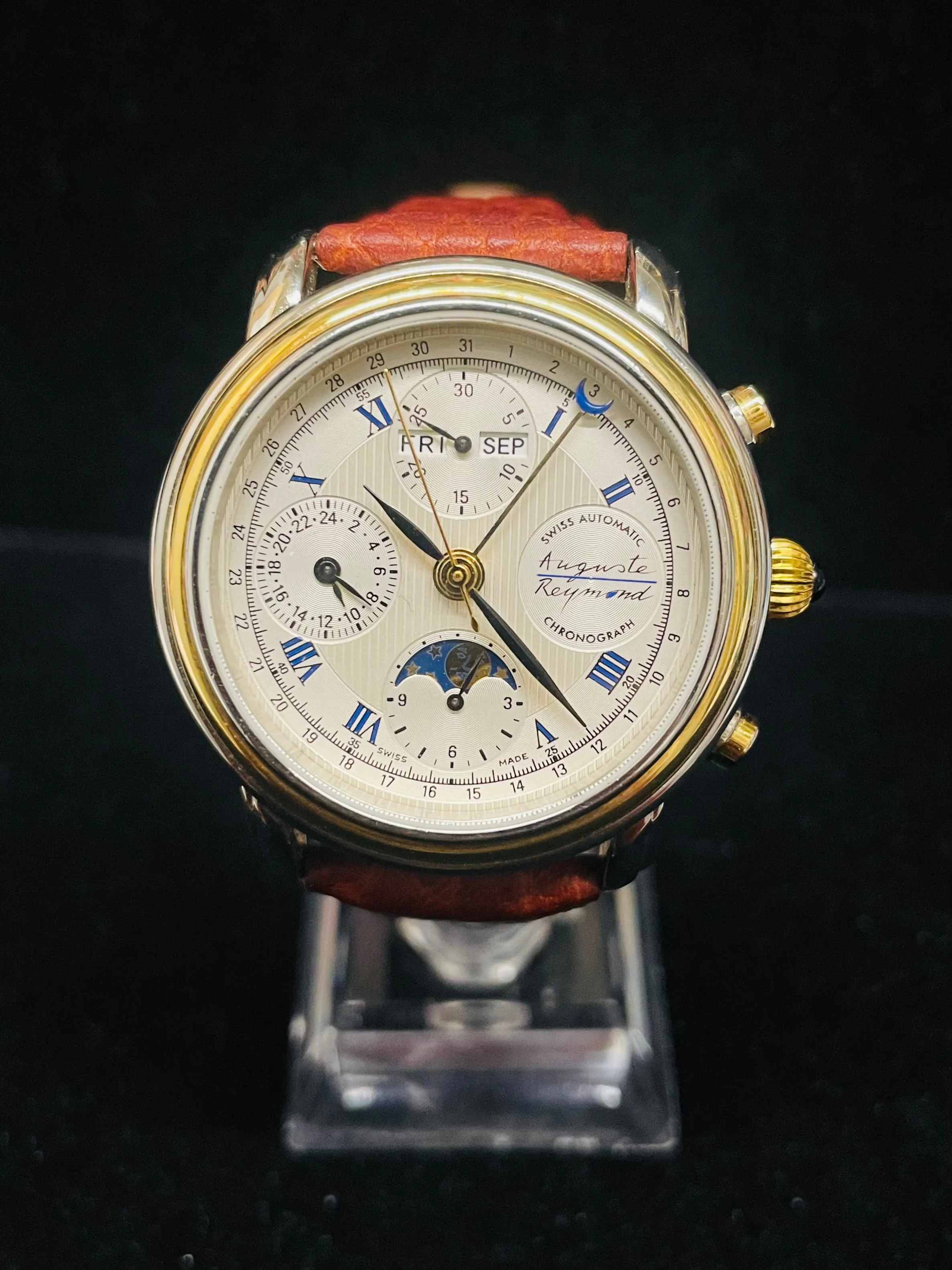 AUGUSTE REYMOND MEN'S AUTOMATIC STAINLESS STEEL 18K YG WATCH - $20K APR w/ COA!