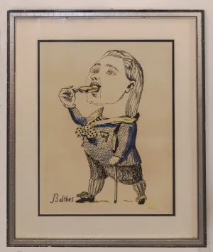 BALTHUS "Man Eating a Cigarette" Signed Original Limited Edition - $6K APR w/CoA