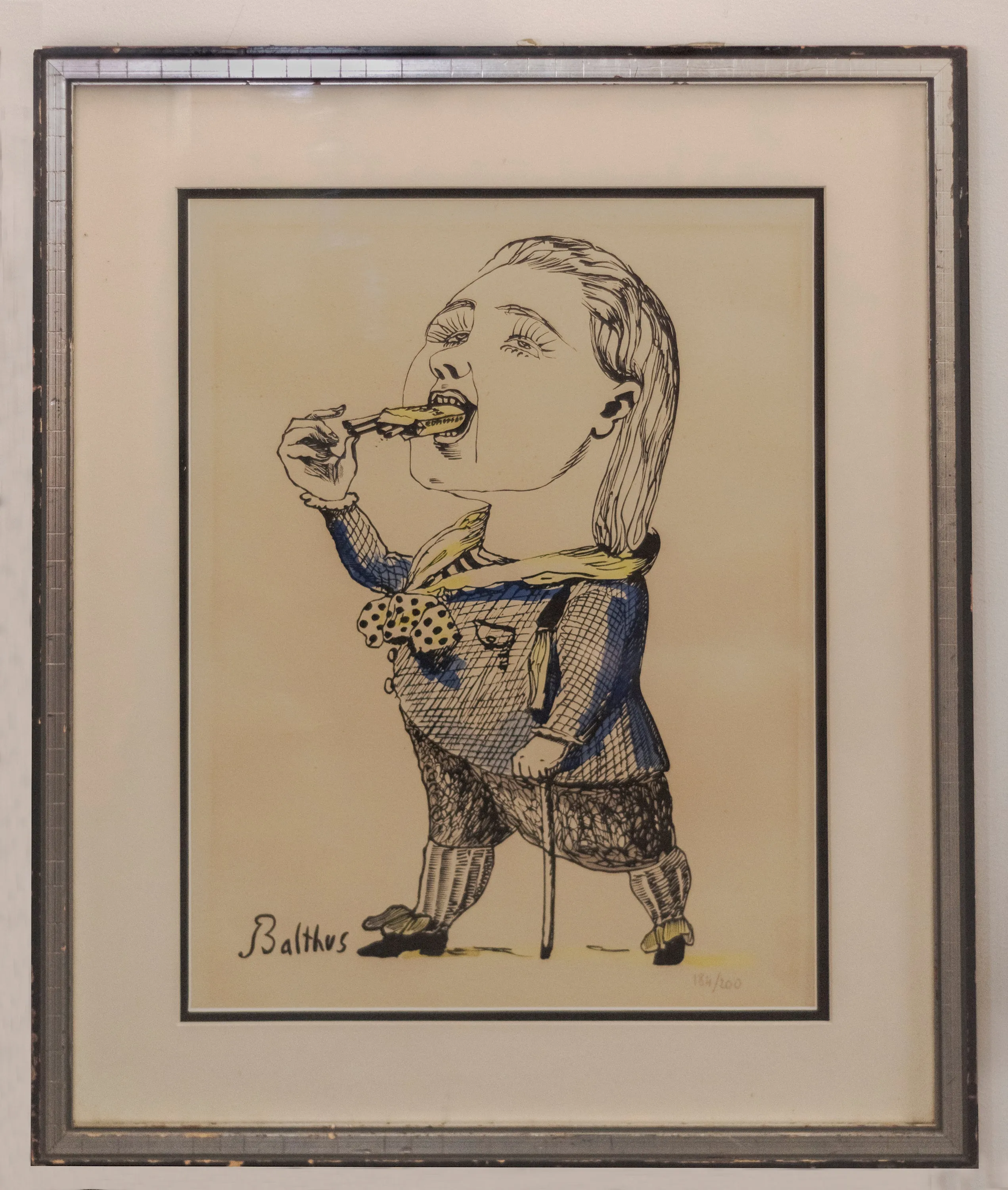 BALTHUS "Man Eating a Cigarette" Signed Original Limited Edition - $6K APR w/CoA