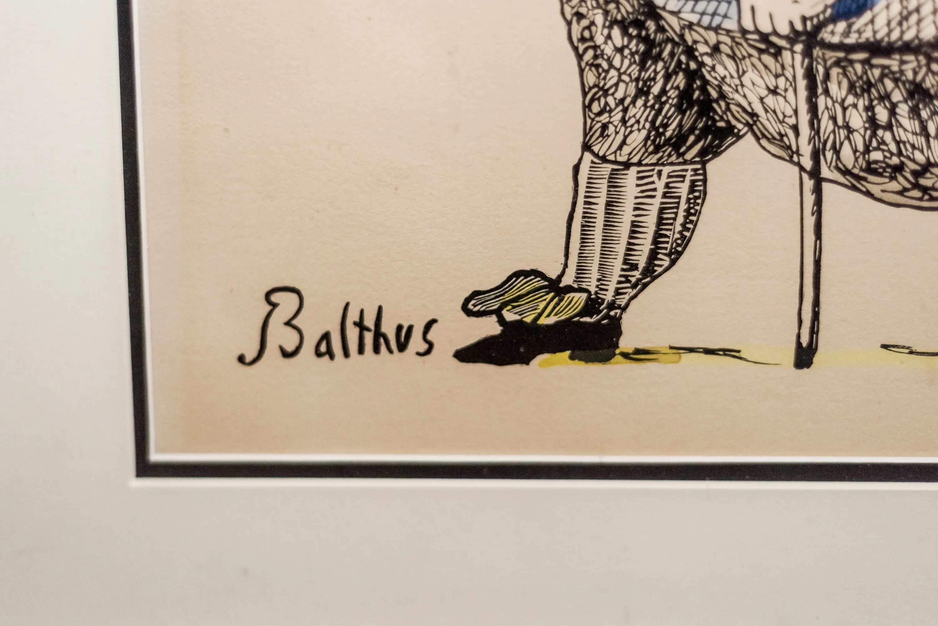BALTHUS "Man Eating a Cigarette" Signed Original Limited Edition - $6K APR w/CoA
