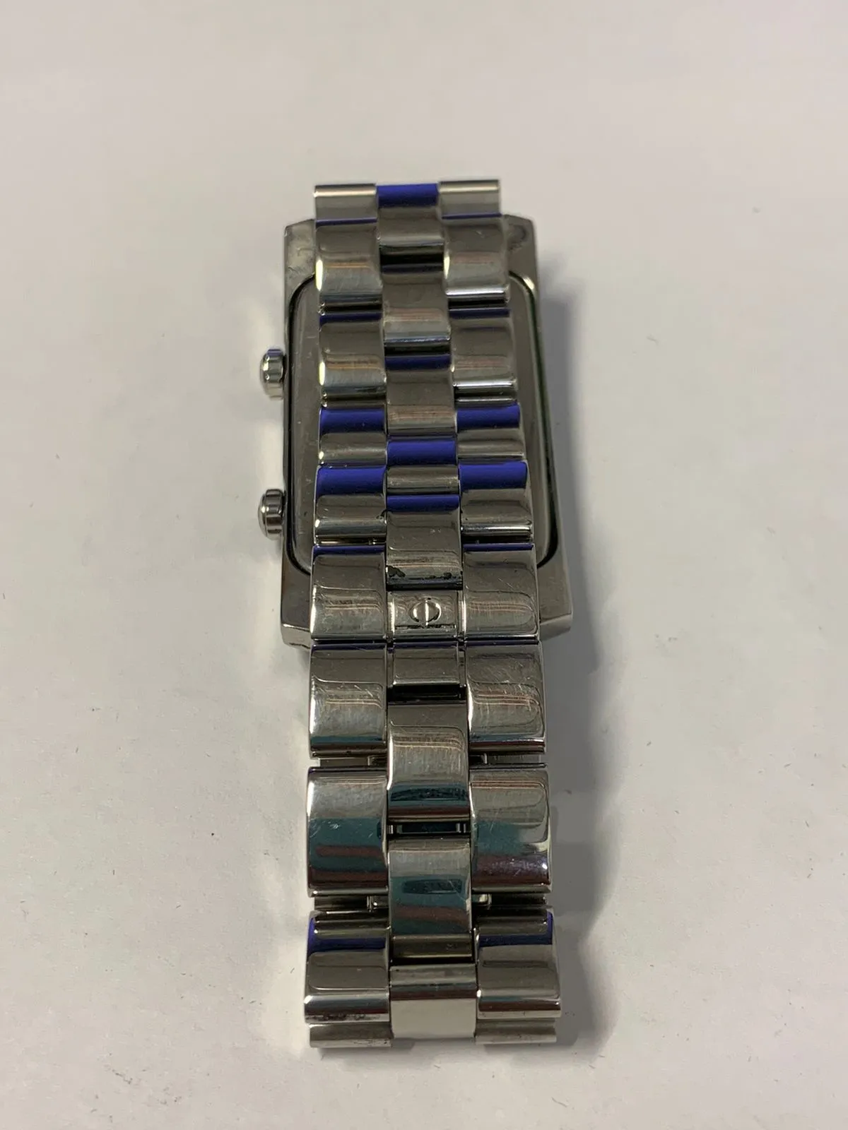 Baume & Mercier Double Time SS Rectangular Watch - $8K APR w COA!