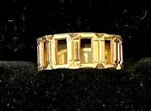 Beautiful Solid Yellow Gold Band Ring - $3K Appraisal Value w/CoA!