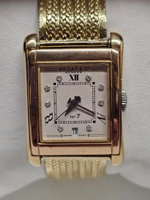 BEDAT & Co, Gold Tone Case & 18K YG Bracelet, Ladies Watch - $30K APR w/ COA!!!!