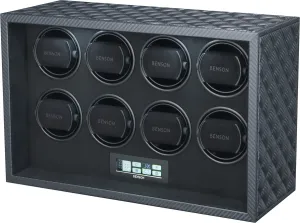 Benson Watch Winder Black Series Leather 8.22.CF Carbon Fibre