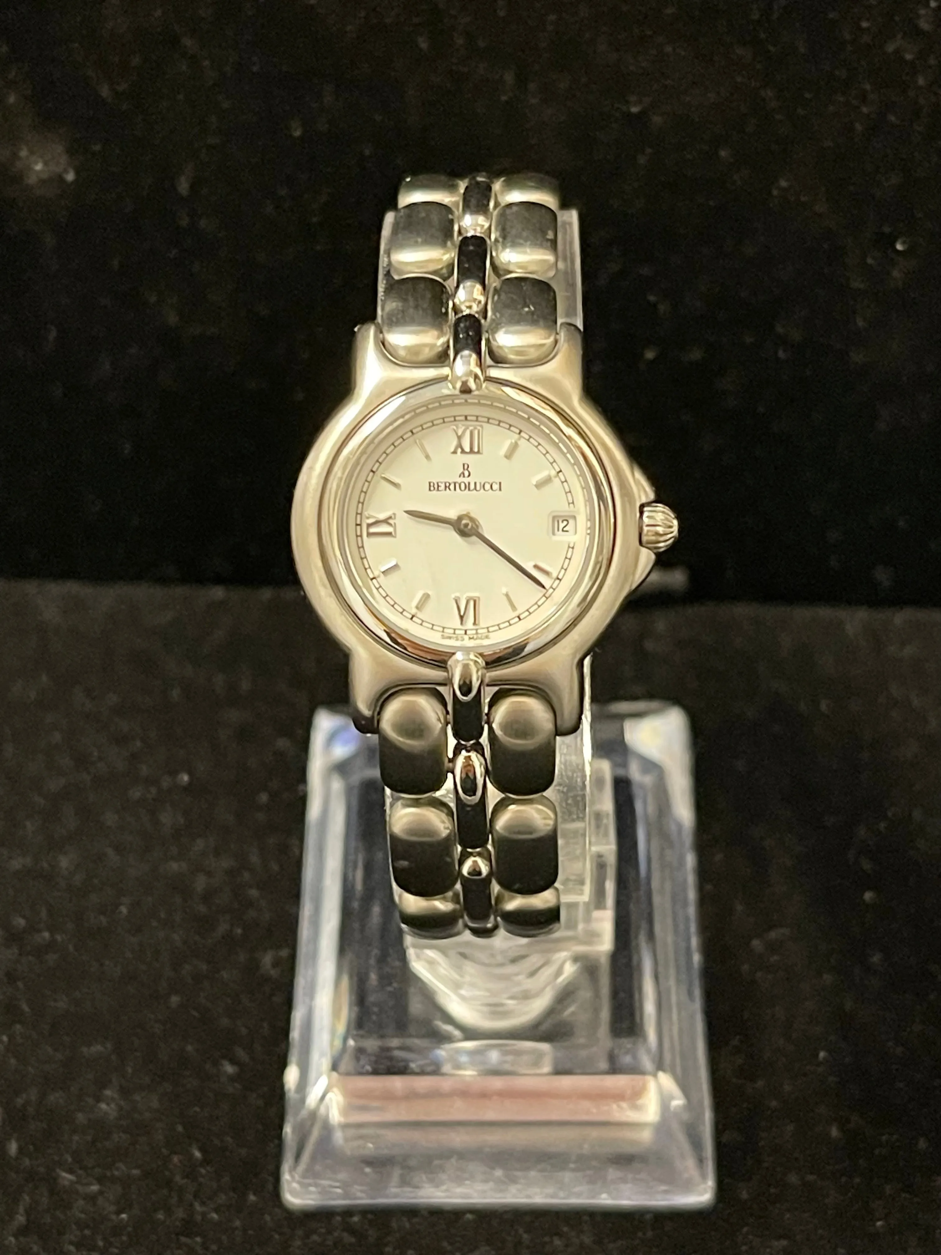 Bertolucci Designer SS Quartz w/Date Feature Ladies Wrist Watch - $6K APR w/ COA