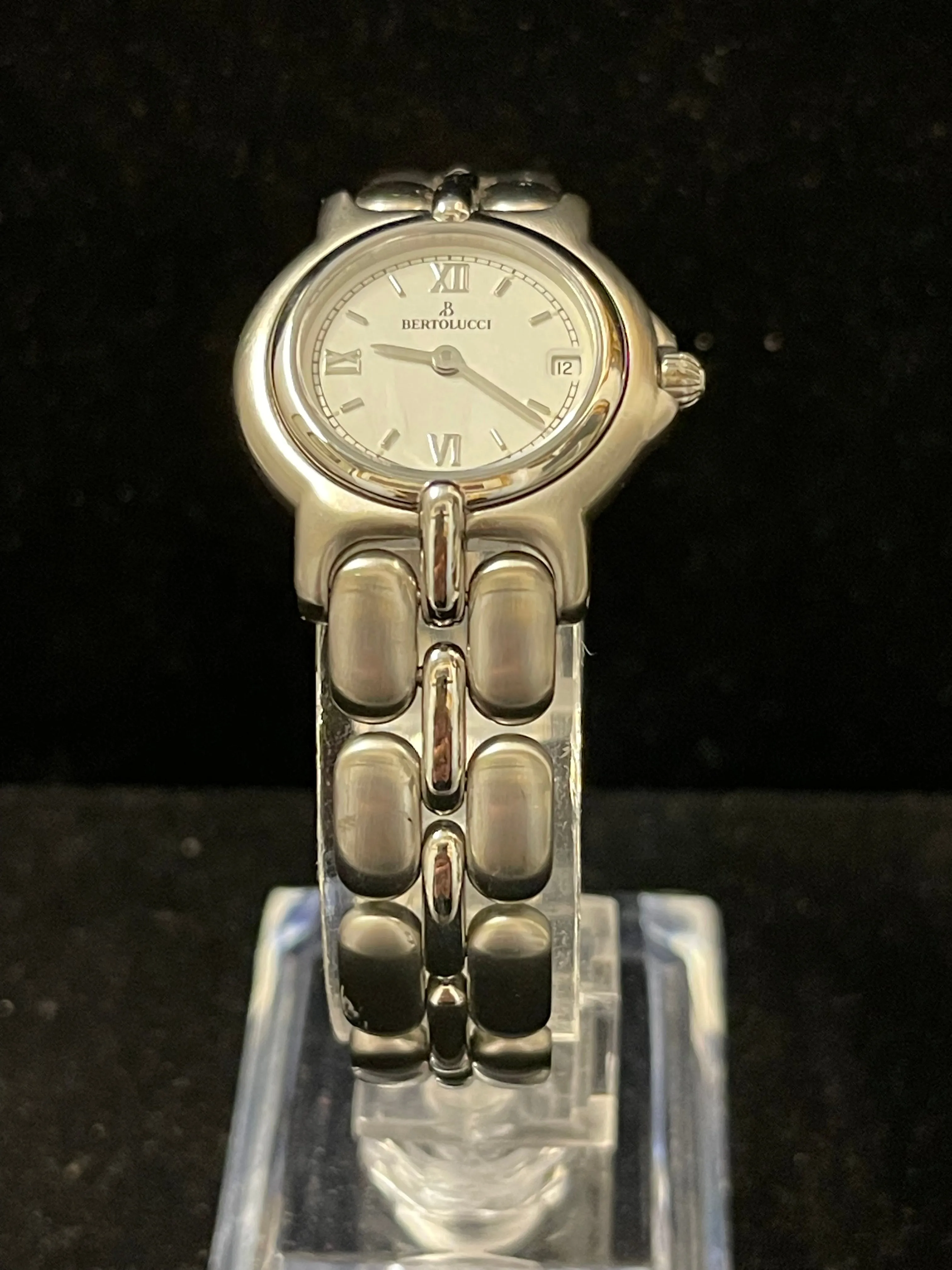 Bertolucci Designer SS Quartz w/Date Feature Ladies Wrist Watch - $6K APR w/ COA