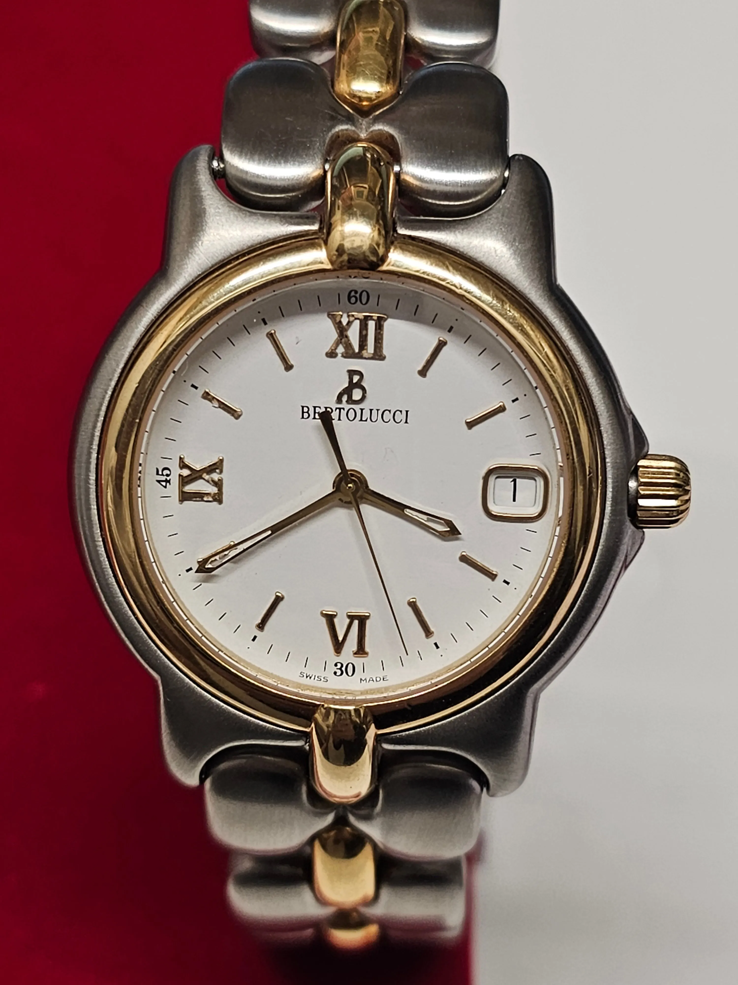 Bertolucci  Men's SS and 18K YG Date Feature Brand New Watch  - $10K APR w/ COA!