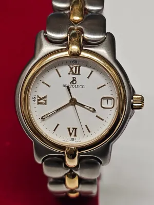 Bertolucci  Men's SS and 18K YG Date Feature Brand New Watch  - $10K APR w/ COA!