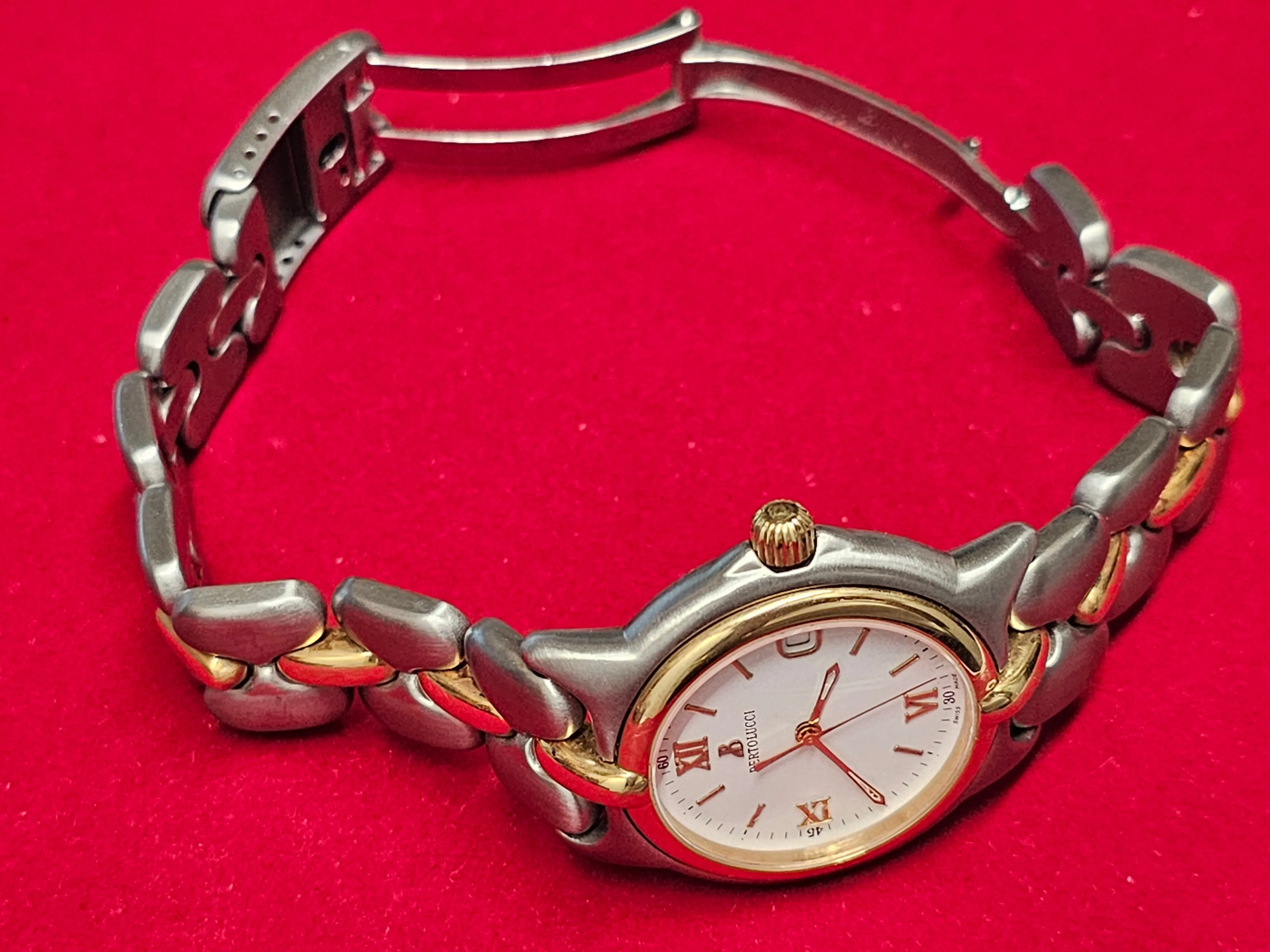 Bertolucci  Men's SS and 18K YG Date Feature Brand New Watch  - $10K APR w/ COA!