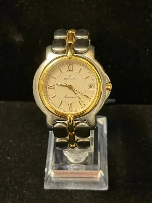 Bertolucci Pulchra Mid Size SS & Solid YG Automatic Men's Watch - $12K APR w/COA