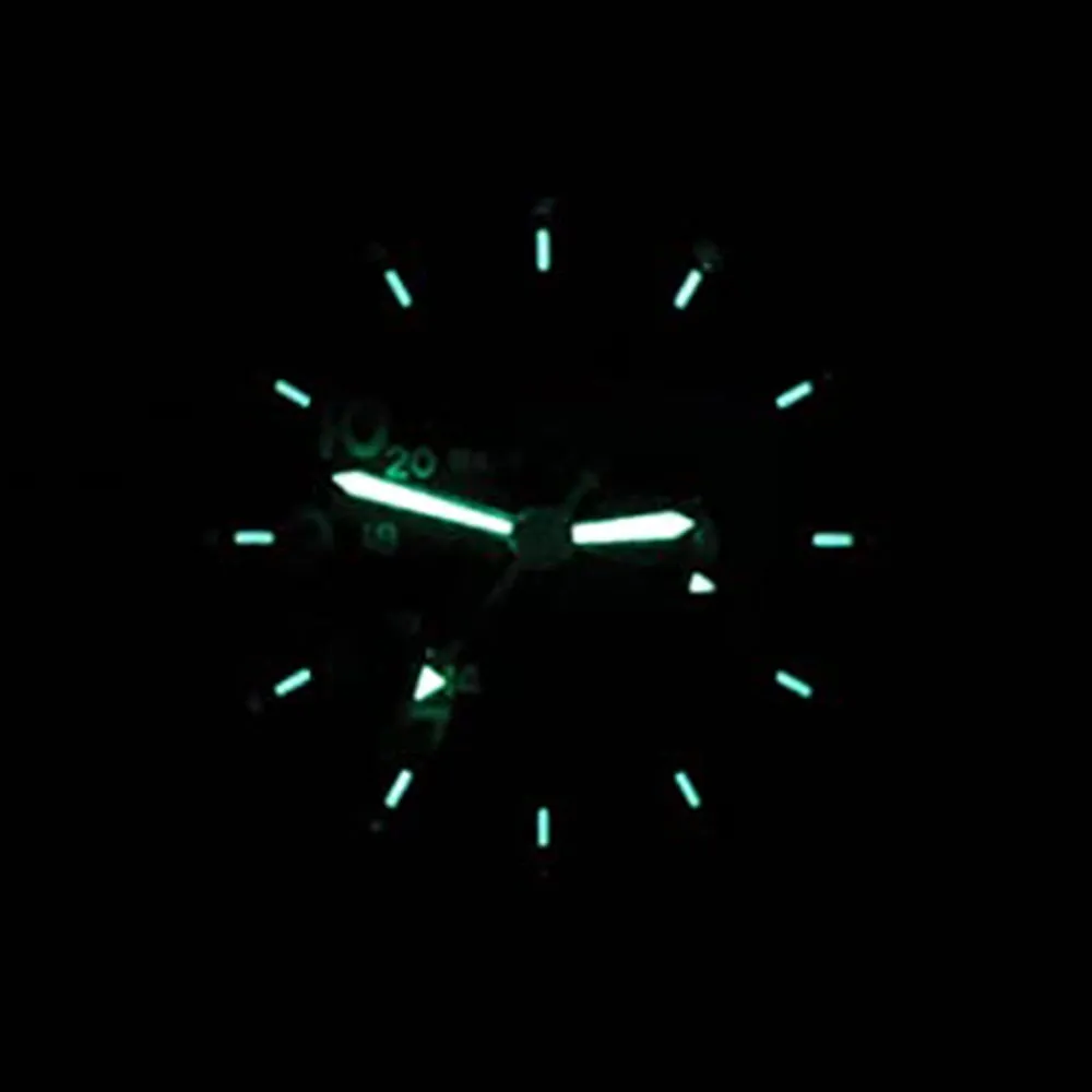 Bertucci A-2TR Field Pro GMT, BLACK DIAL - Khaki Italian Rubber Band - 12132