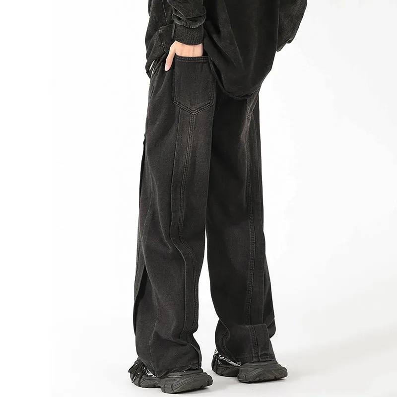Blavra American Heavyweight High-End Patchwork Jeans
