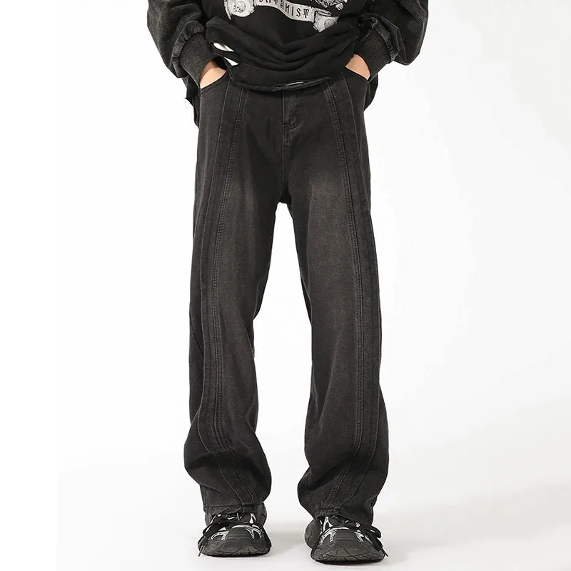 Blavra American Heavyweight High-End Patchwork Jeans