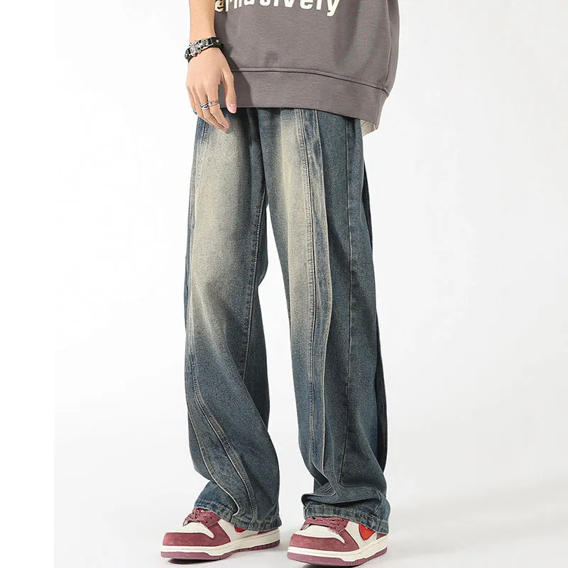 Blavra American Heavyweight High-End Patchwork Jeans