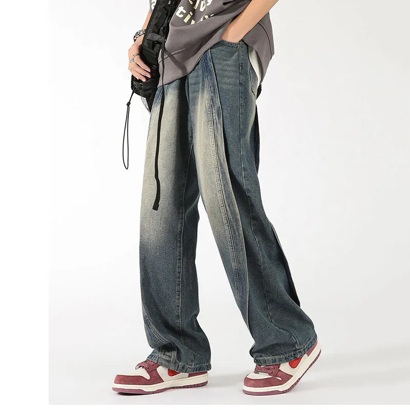 Blavra American Heavyweight High-End Patchwork Jeans