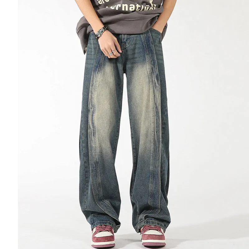 Blavra American Heavyweight High-End Patchwork Jeans