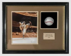 Bob Feller, C.1960s Signed Photograph & Baseball Memorabilia -$5K APR W/CoA!
