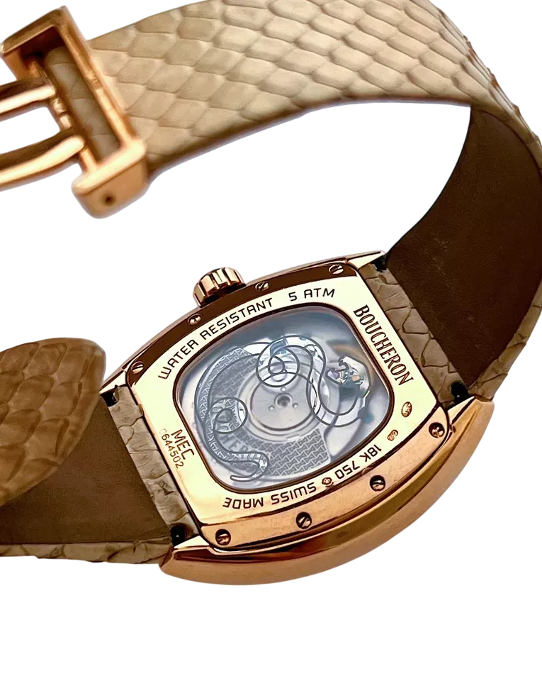 Boucheron Snake MEC Cobra 18K Rose Gold & Diamonds Lady's Watch