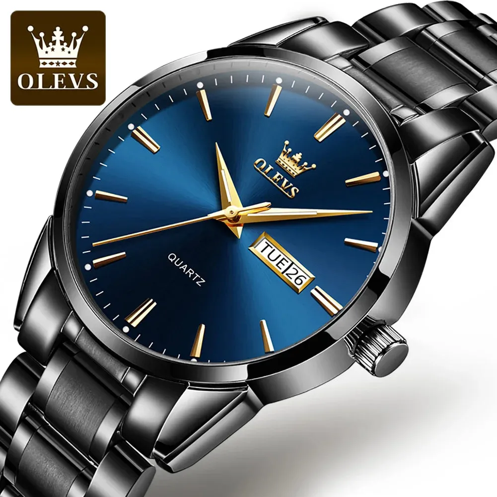 Brand OLEVS Men Business Chronograph Quartz Waterproof OLEVS 6898