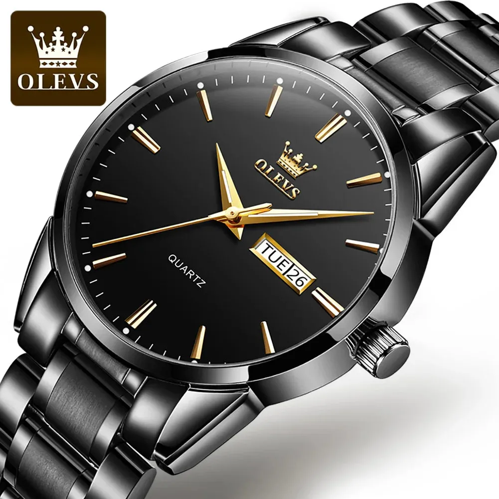 Brand OLEVS Men Business Chronograph Quartz Waterproof OLEVS 6898