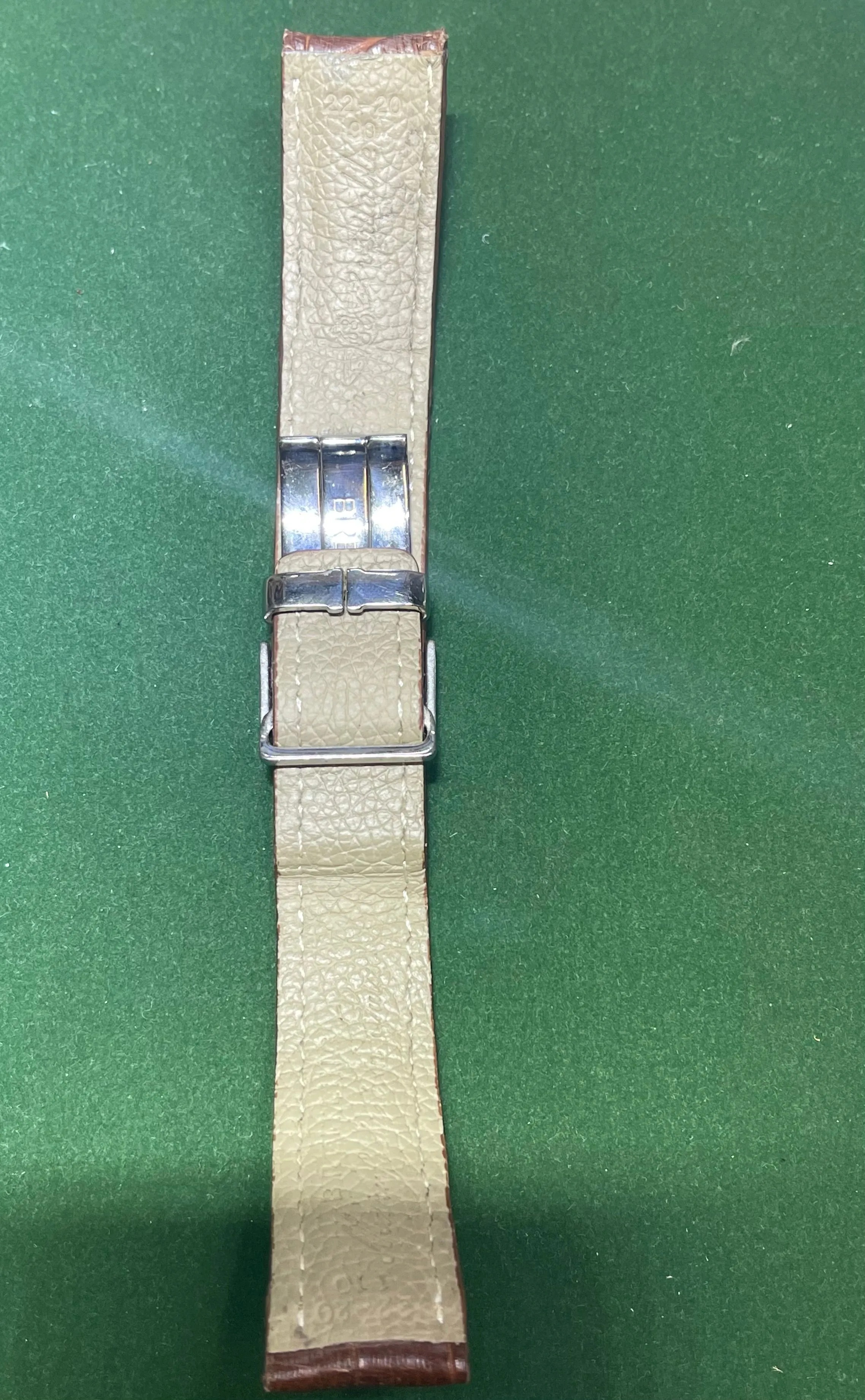 Breitling Brown Padded Crocodile Watch Strap  -$800 APR w/ CoA!