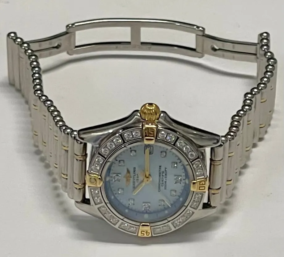 BREITLING Ladies Stainless Steel/ 18K YG w/ 39 Diamonds Watch - $25K APR w/ COA!