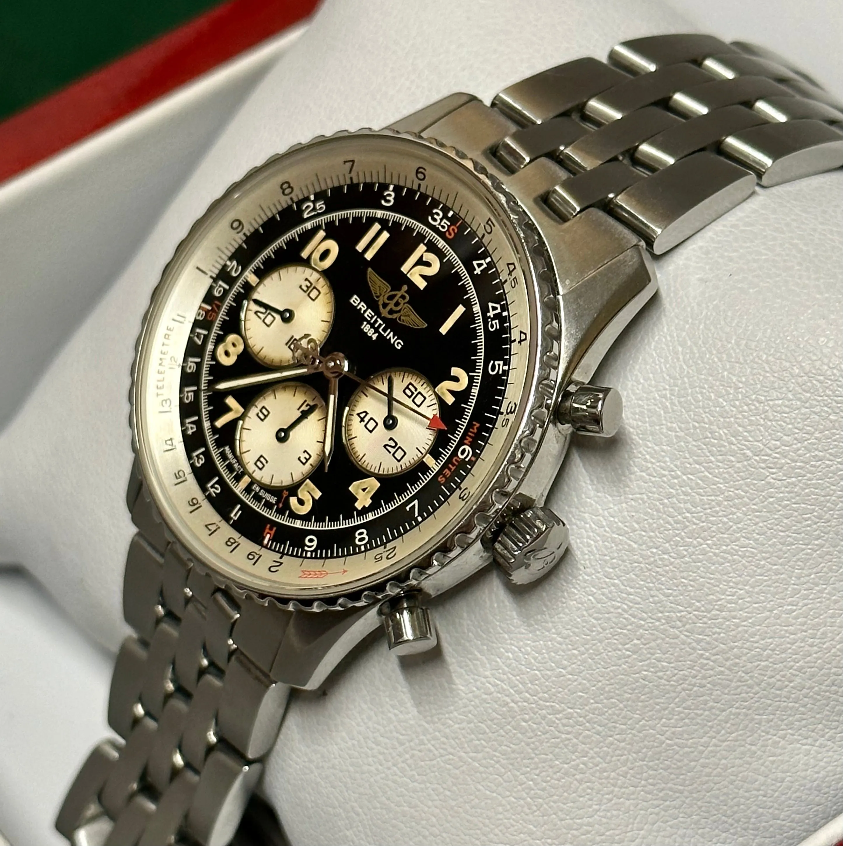 BREITLING Navitimer R. A30022 SS Chrono Brand New Men's Watch - $20K APR w/ COA!