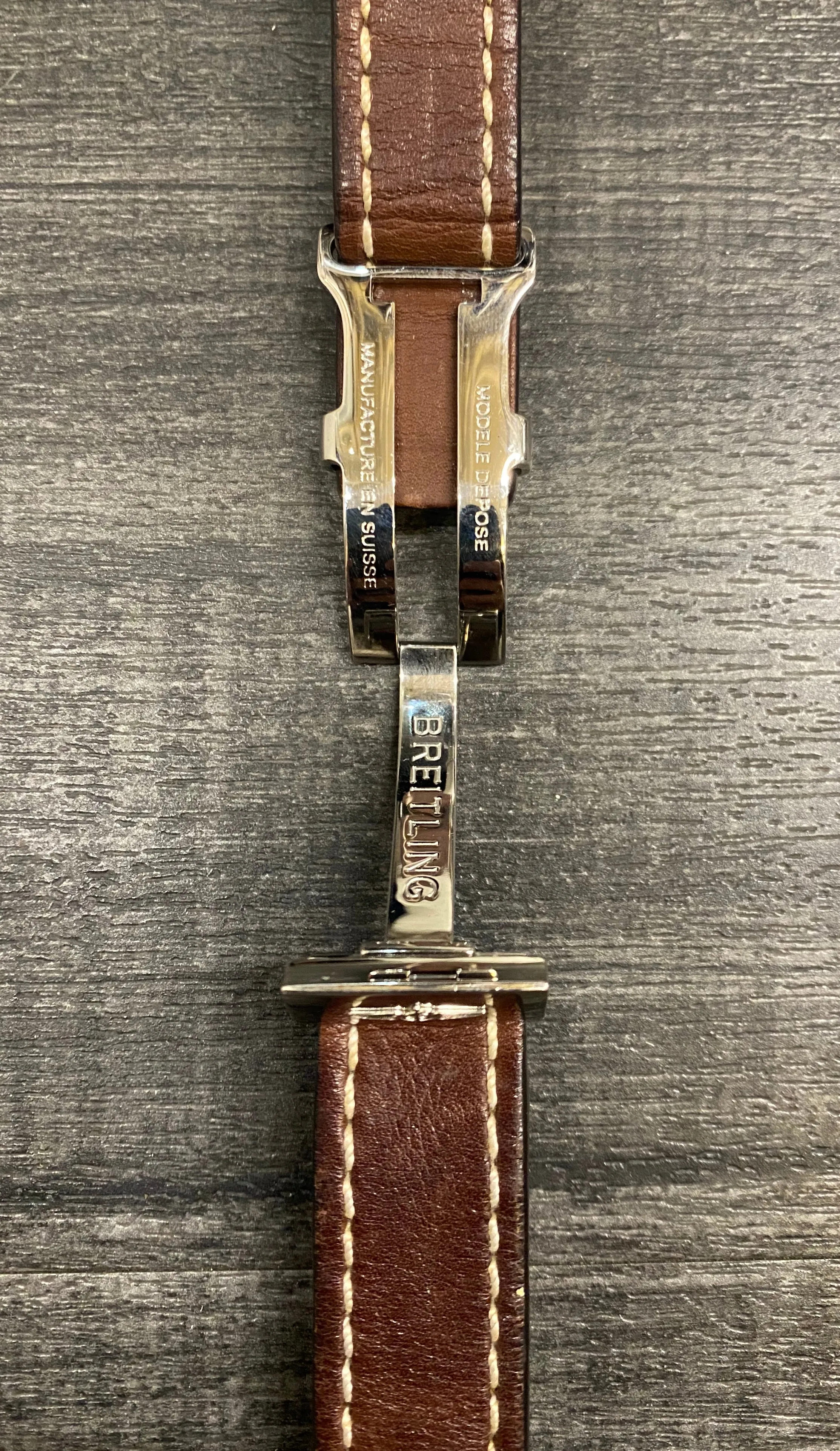 BREITLING Original Signed Stainless Steel Deployment Buckle - $500 APR VALUE w/ CoA! ✓