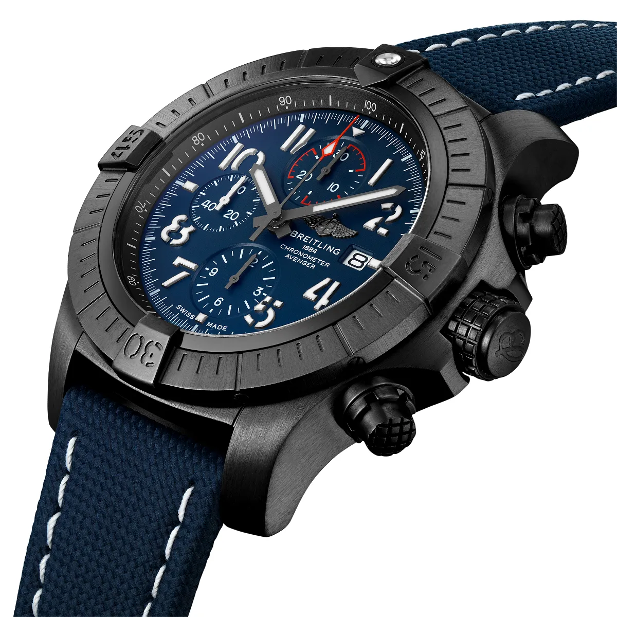 Breitling Super Avenger Chronograph 48MM Night Mission - V13375101C1X1