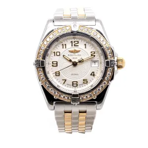 Breitling Wings Ladies Diamond-Set Bi-Colour Quartz Watch on Bi-Colour Metal Bracelet, 1999