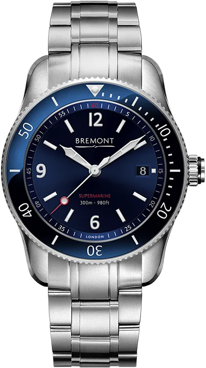 Bremont Watch Supermarine S300 Blue Bracelet