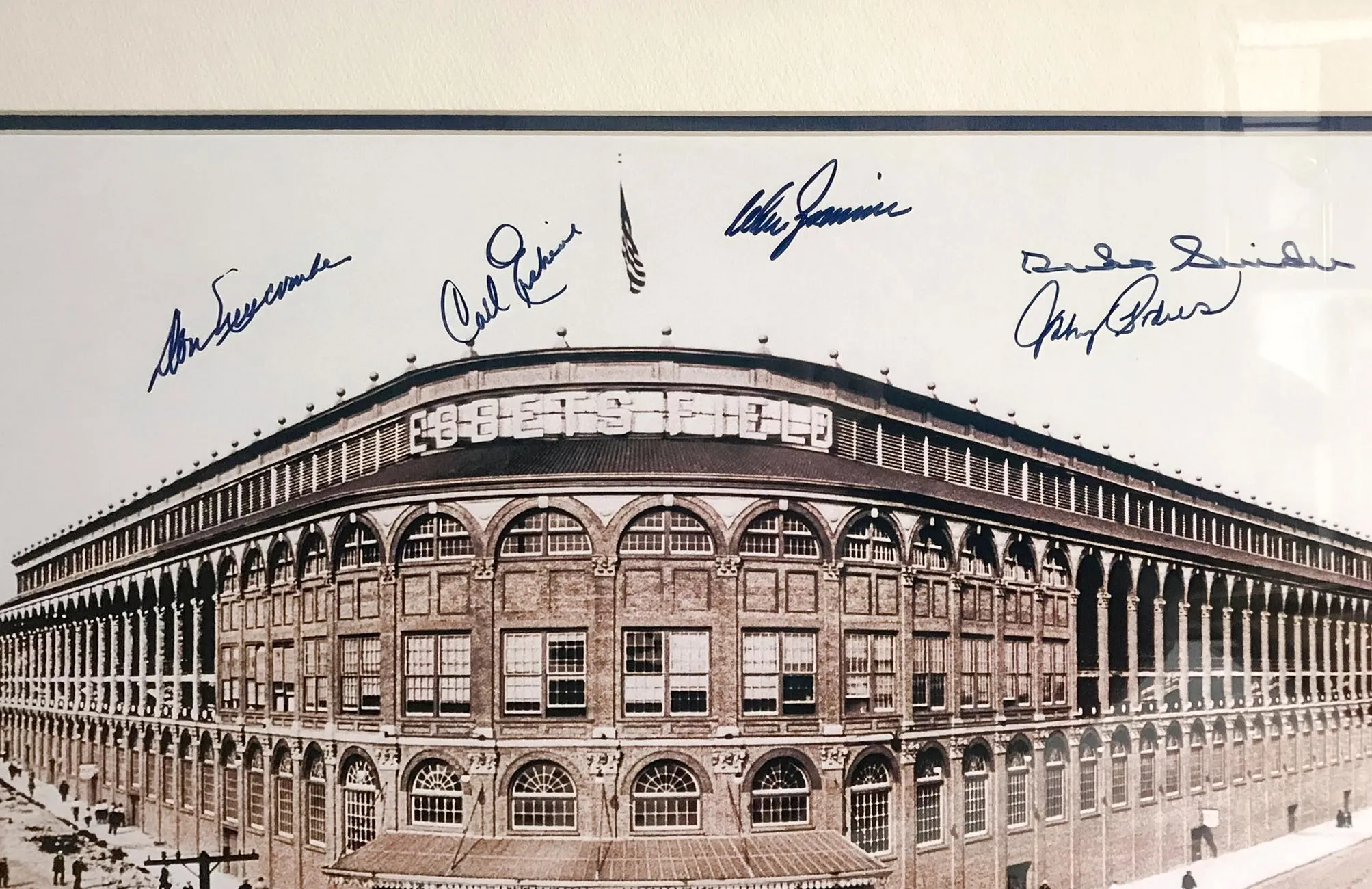 BROOKLYN DODGERS Limited Edition Signed Ebbets Field Lithograph - $4K APR w/ CoA