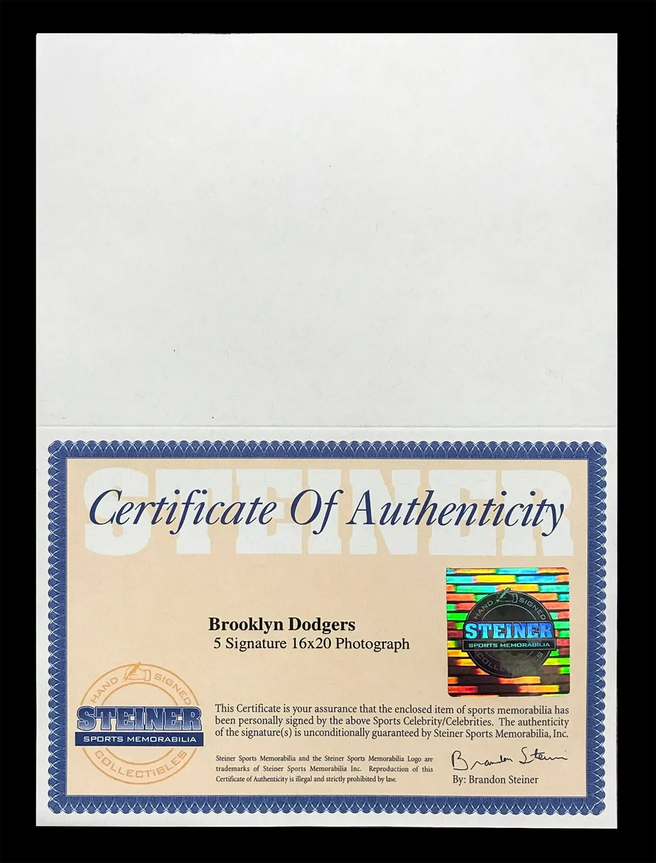 BROOKLYN DODGERS Limited Edition Signed Ebbets Field Lithograph - $4K APR w/ CoA