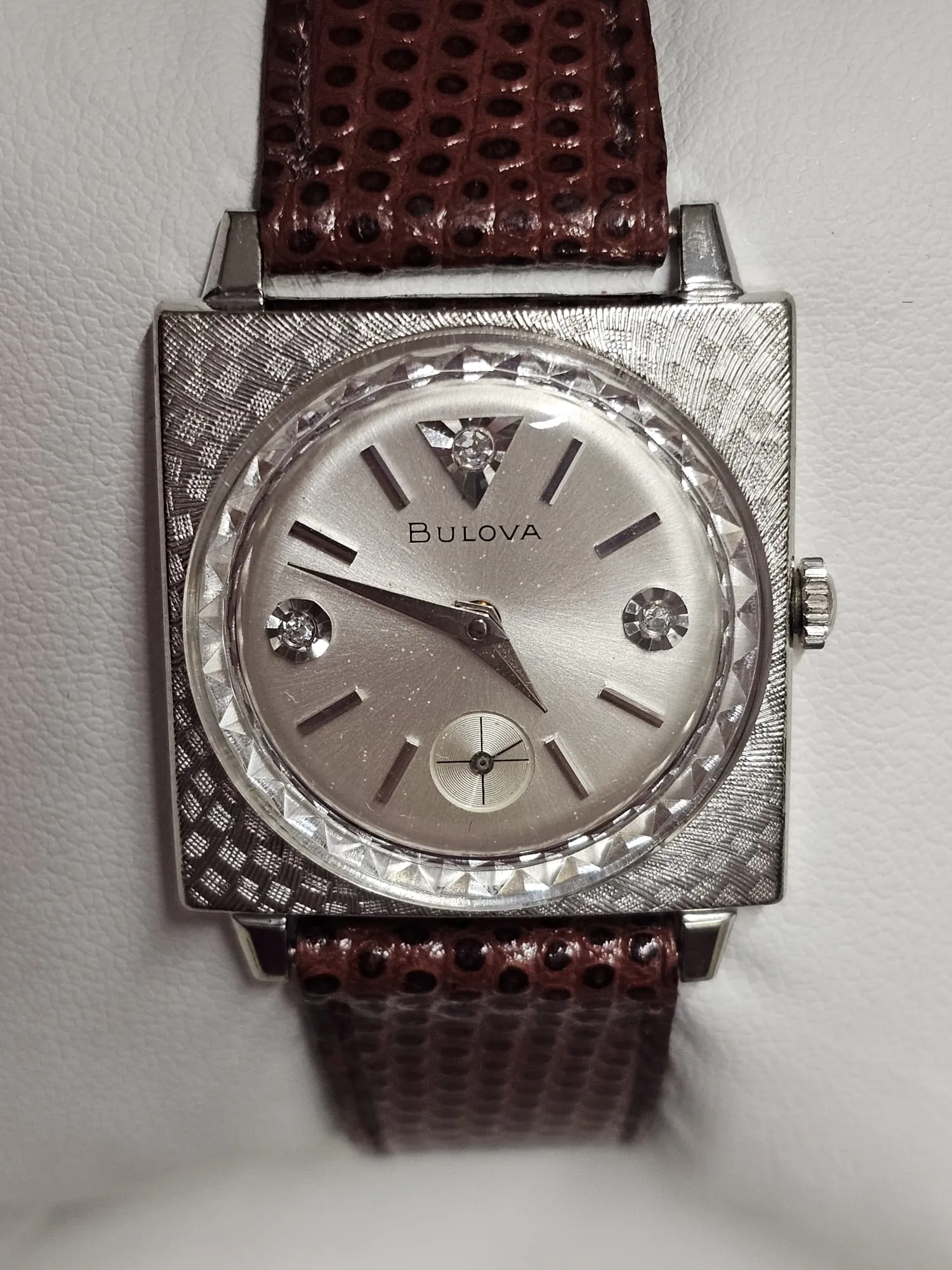 Bulova 10K RGP Vintage 1950s, Unique Diamond Dial Unisex Watch - $7K APR w/ COA!