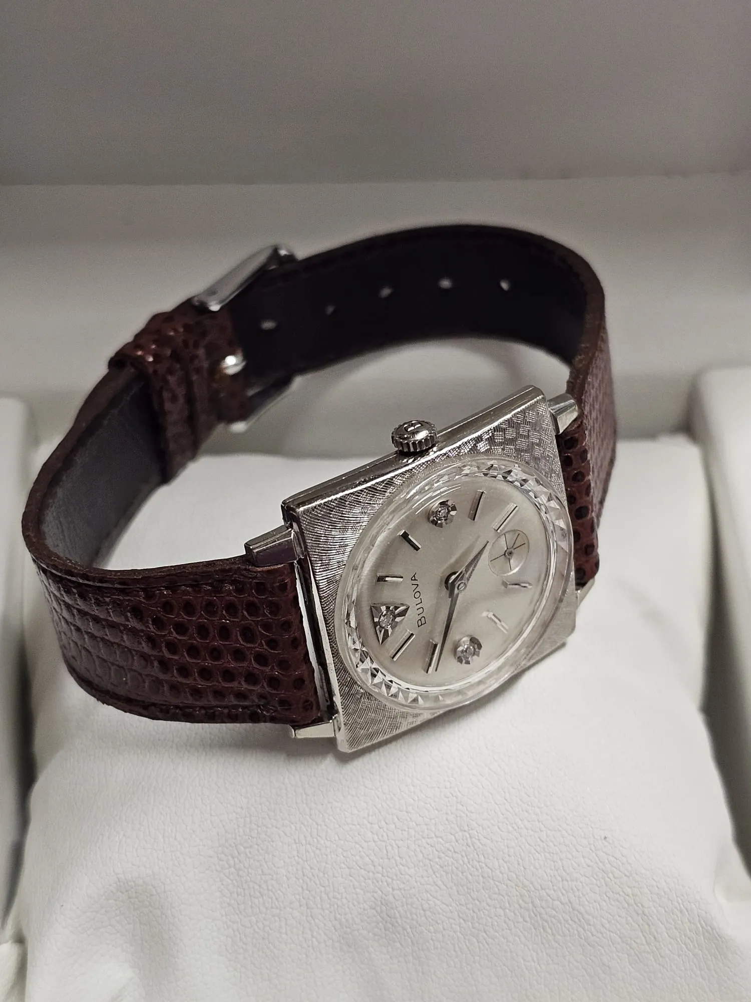 Bulova 10K RGP Vintage 1950s, Unique Diamond Dial Unisex Watch - $7K APR w/ COA!