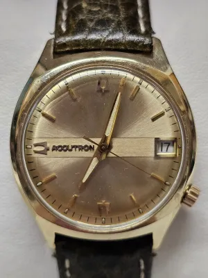 BULOVA Accutron, Solid YG, Date Feature Men's Electric Watch - $10K APR w/ COA!!