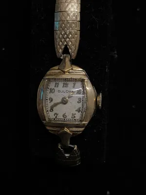 BULOVA  Antique Circa 1930s Gold Tone Lady’s Wristwatch - $4K Appraisal Value! ✓
