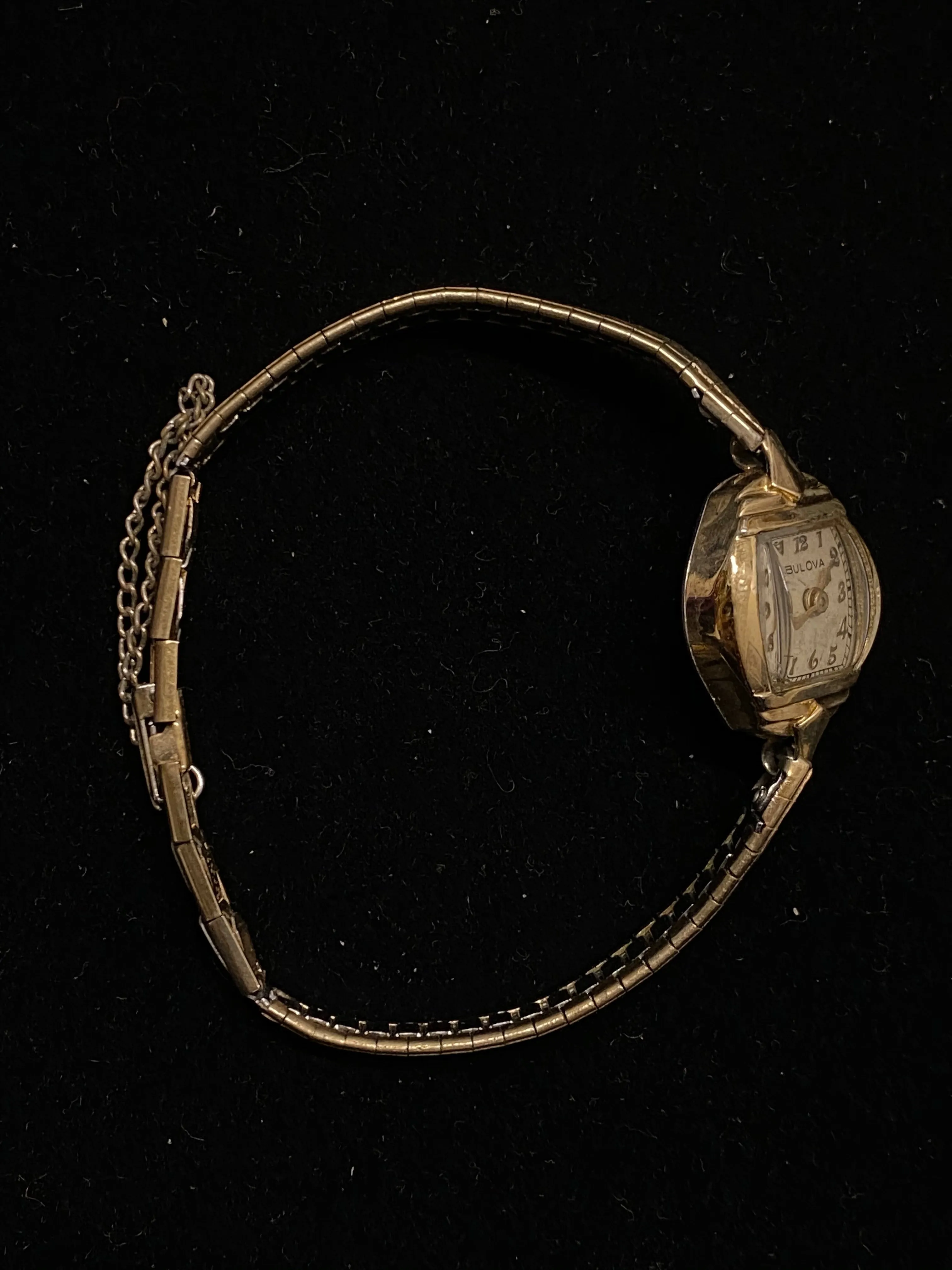 BULOVA  Antique Circa 1930s Gold Tone Lady’s Wristwatch - $4K Appraisal Value! ✓