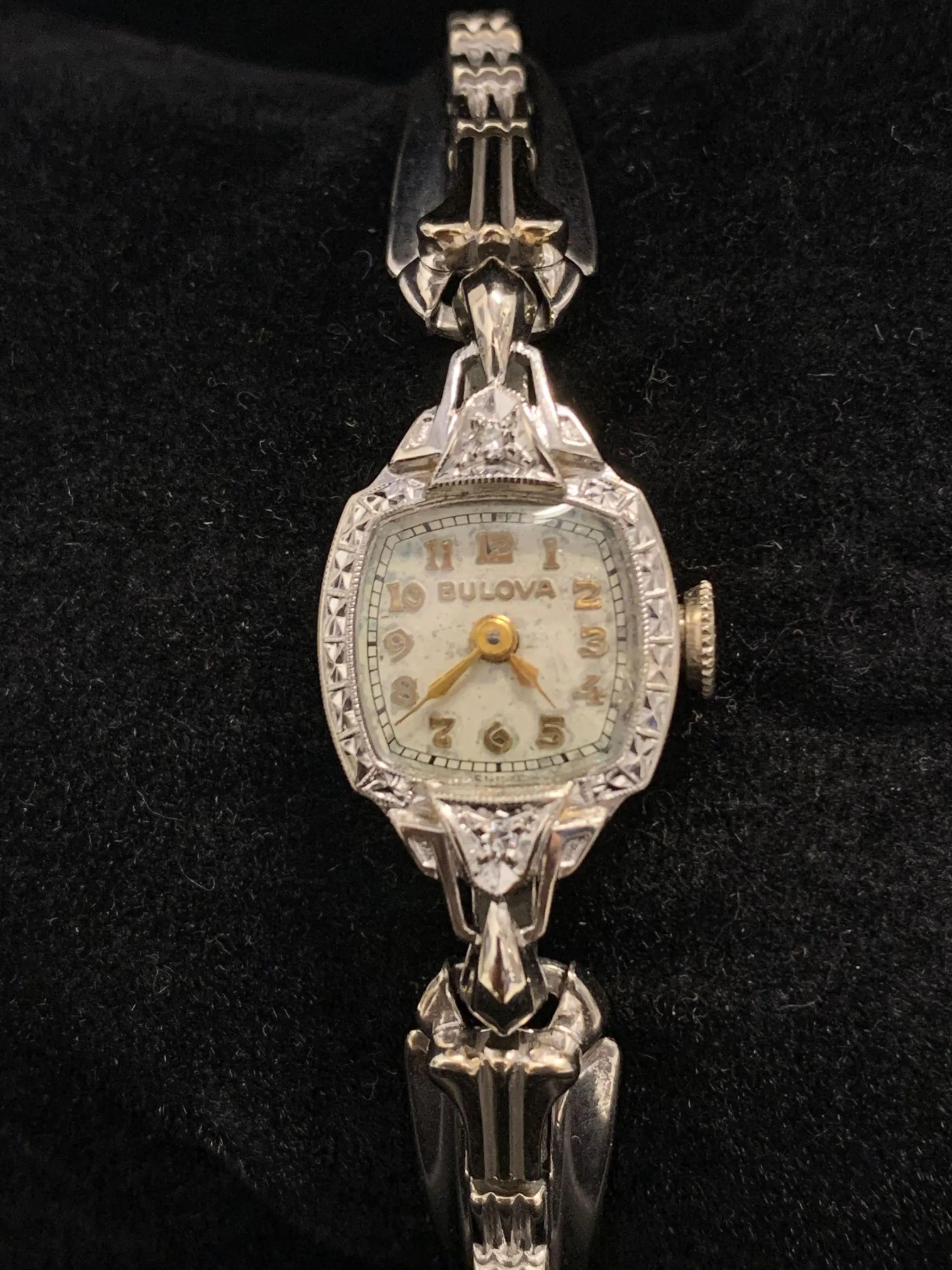 BULOVA Ladies Antique Wristwatch w/ 10K Gold Fill and Diamonds - $4K APR Value w/ CoA!