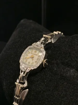BULOVA Ladies Antique Wristwatch w/ 10K Gold Fill and Diamonds - $4K APR Value w/ CoA!