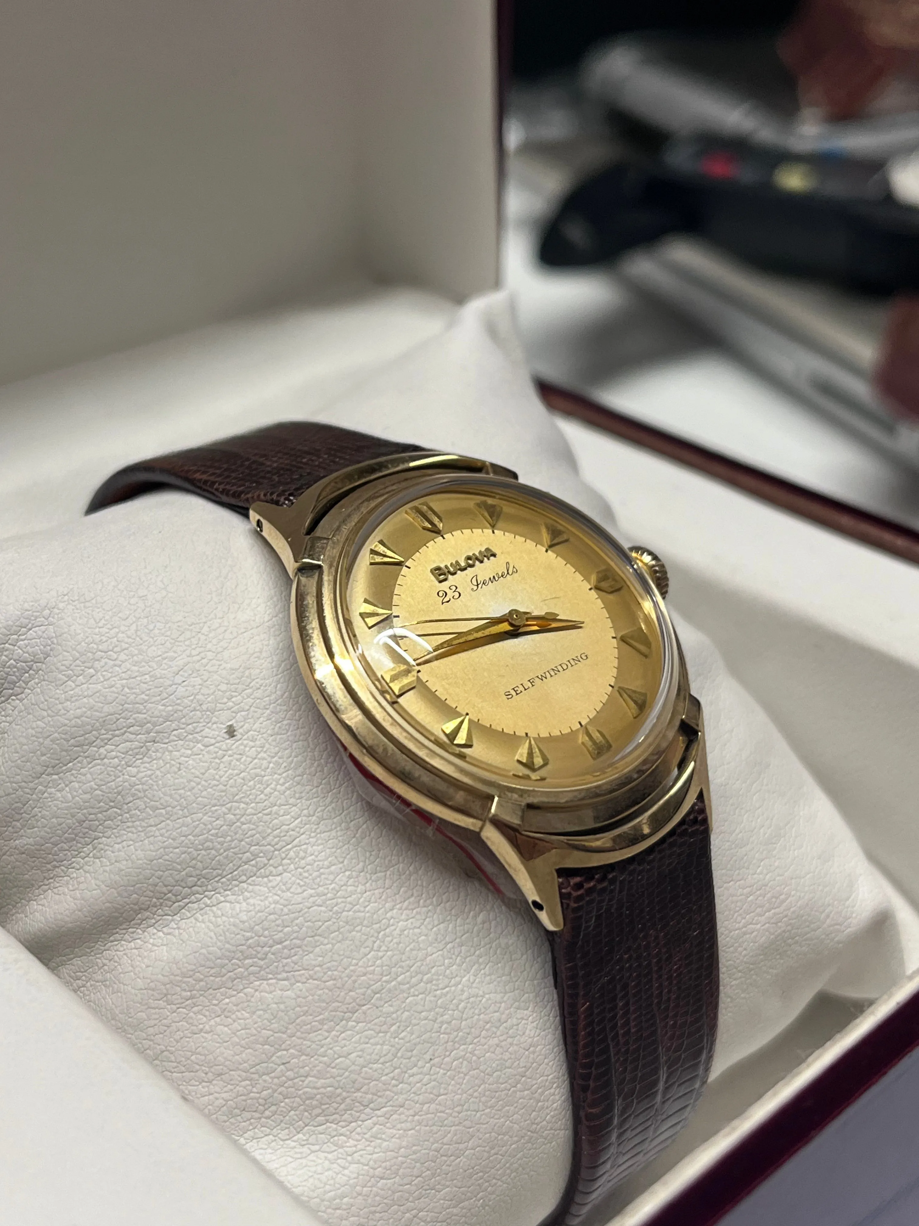 BULOVA Unique Vintage 1950's 14K RGP Beautiful Men's Watch - $13K APR w/ COA!!!!
