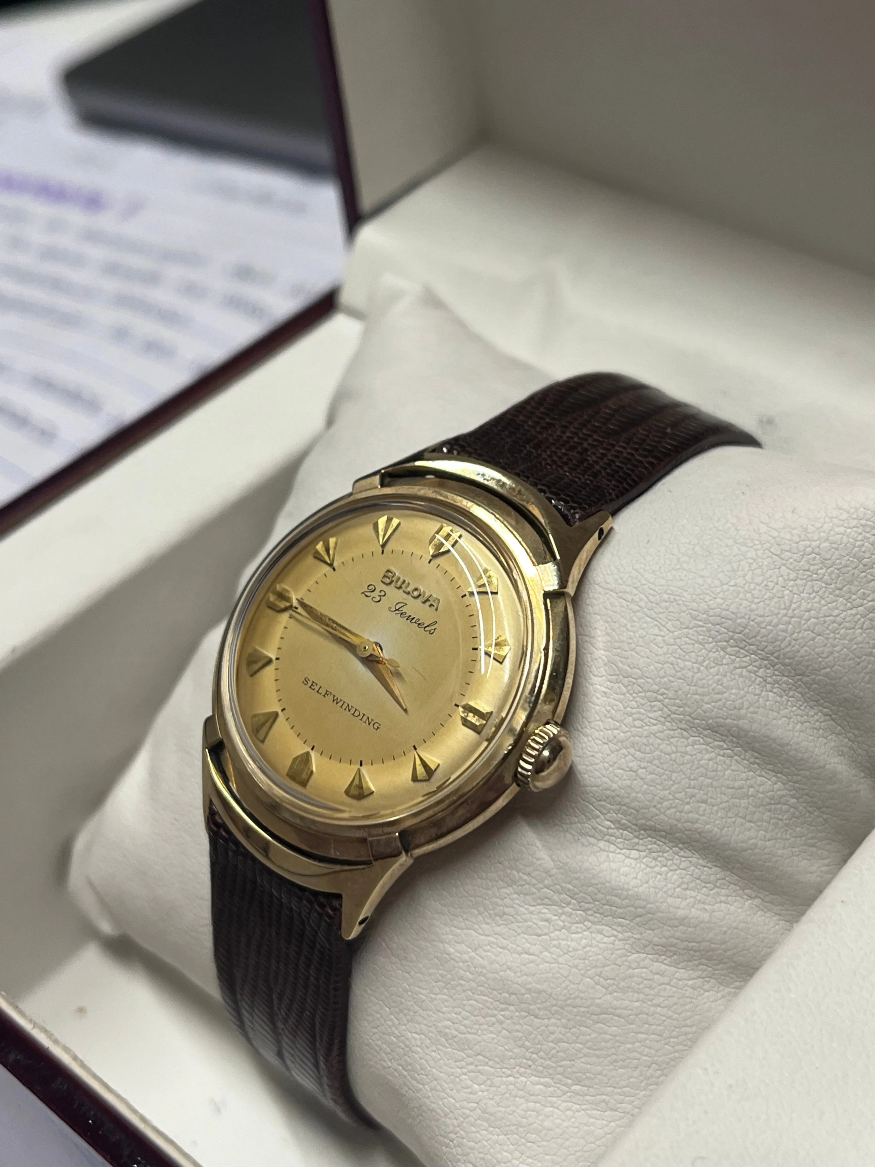 BULOVA Unique Vintage 1950's 14K RGP Beautiful Men's Watch - $13K APR w/ COA!!!!