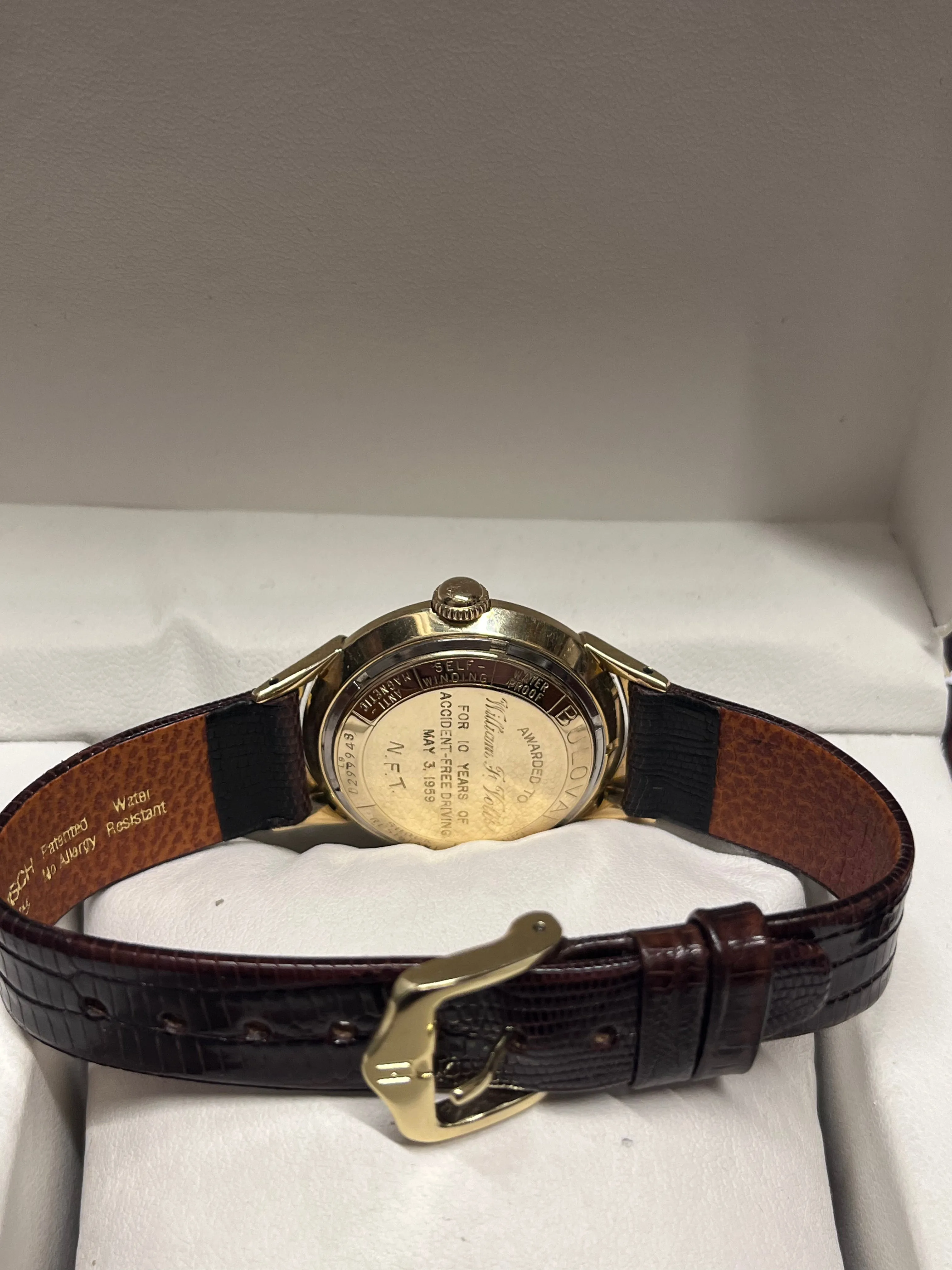 BULOVA Unique Vintage 1950's 14K RGP Beautiful Men's Watch - $13K APR w/ COA!!!!