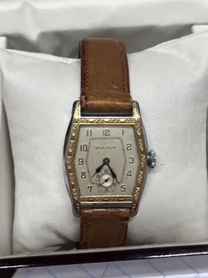 BULOVA Vintage 1930' s SS Men's Wristwatch Beautiful Design - $10K APR w/ COA!!!