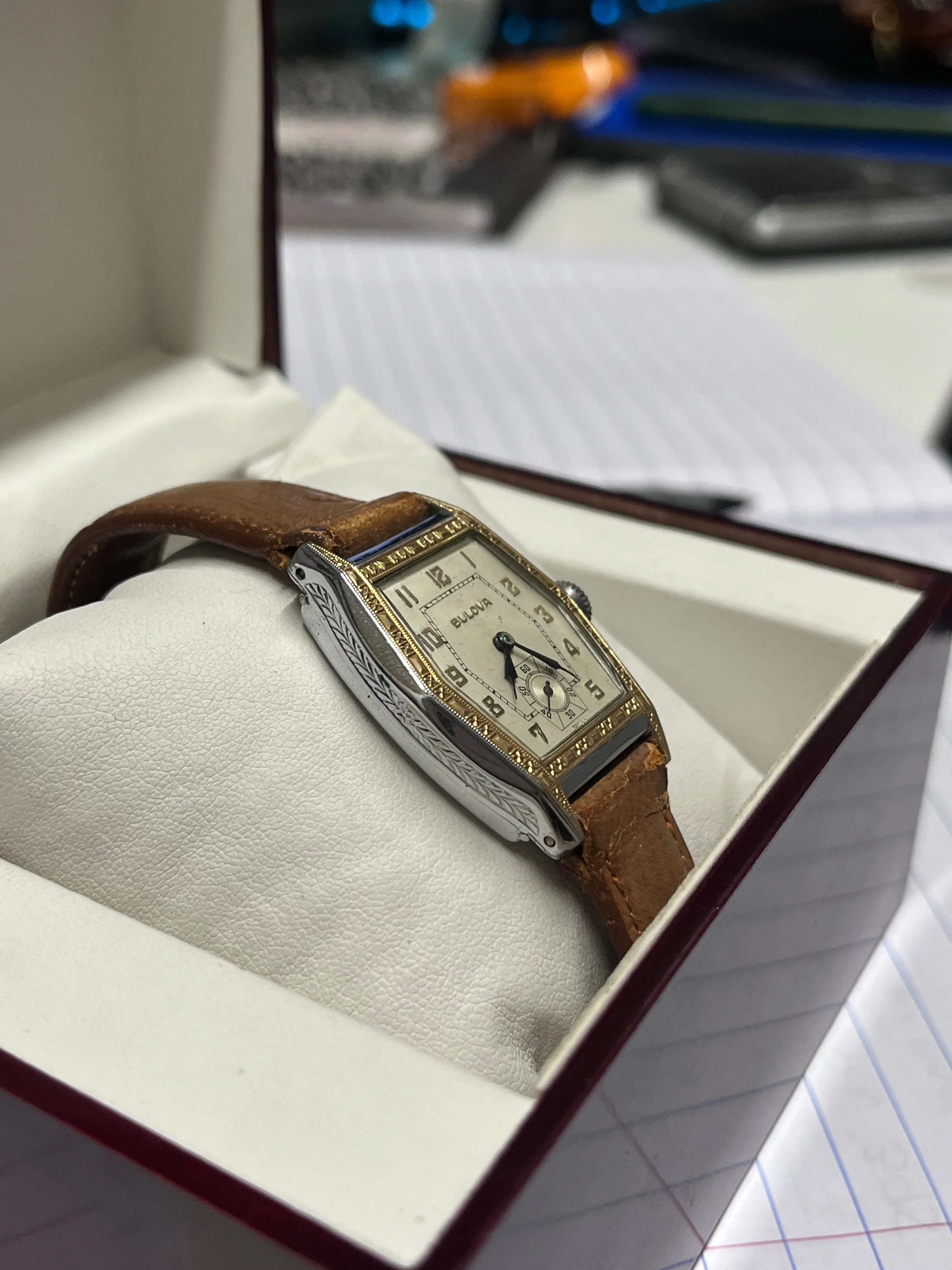 BULOVA Vintage 1930' s SS Men's Wristwatch Beautiful Design - $10K APR w/ COA!!!