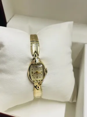 BULOVA VINTAGE 1930'S SOLID RGP GOLD MECHANICAL LADIES WATCH - $4K APR w/ COA!