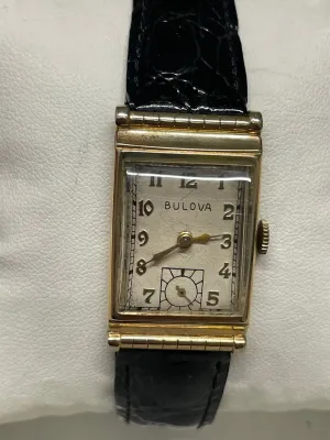 Bulova Vintage 1940s Tank Watch in Mint Condition - $8K APR w/ COA!