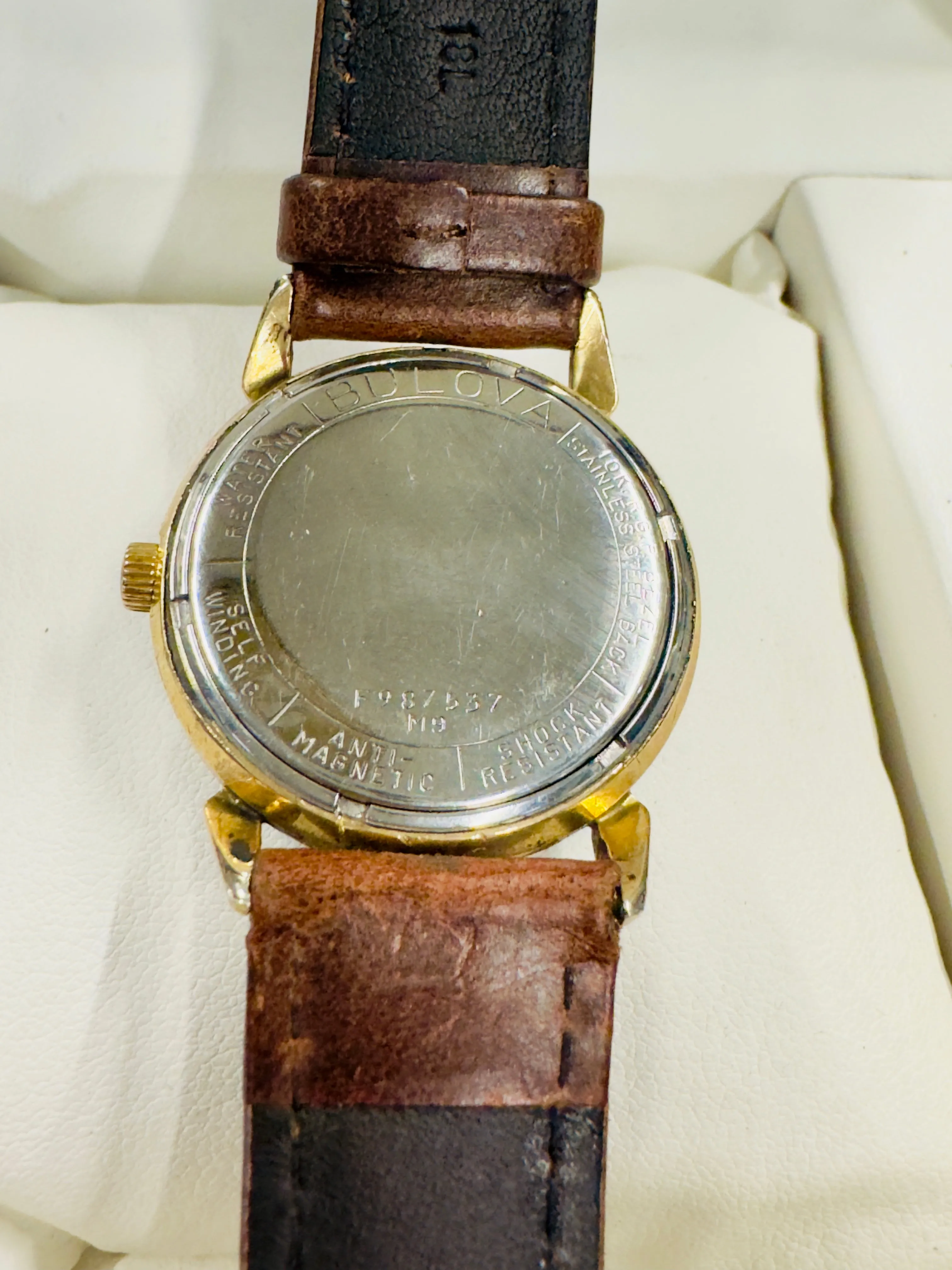 Bulova Vintage 1950s Military Style Gold Tone Men's WristWatch- $6.5K APR w/ COA